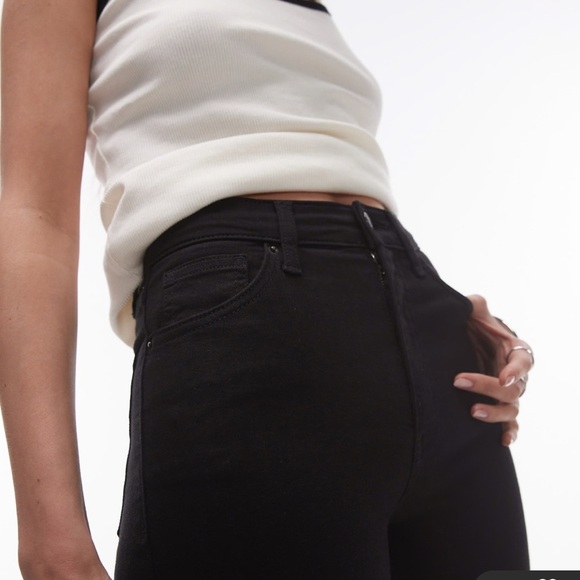 Topshop high rise Jamie jeans in black size 26x34 / 4 - skinny NWT - Picture 2 of 9